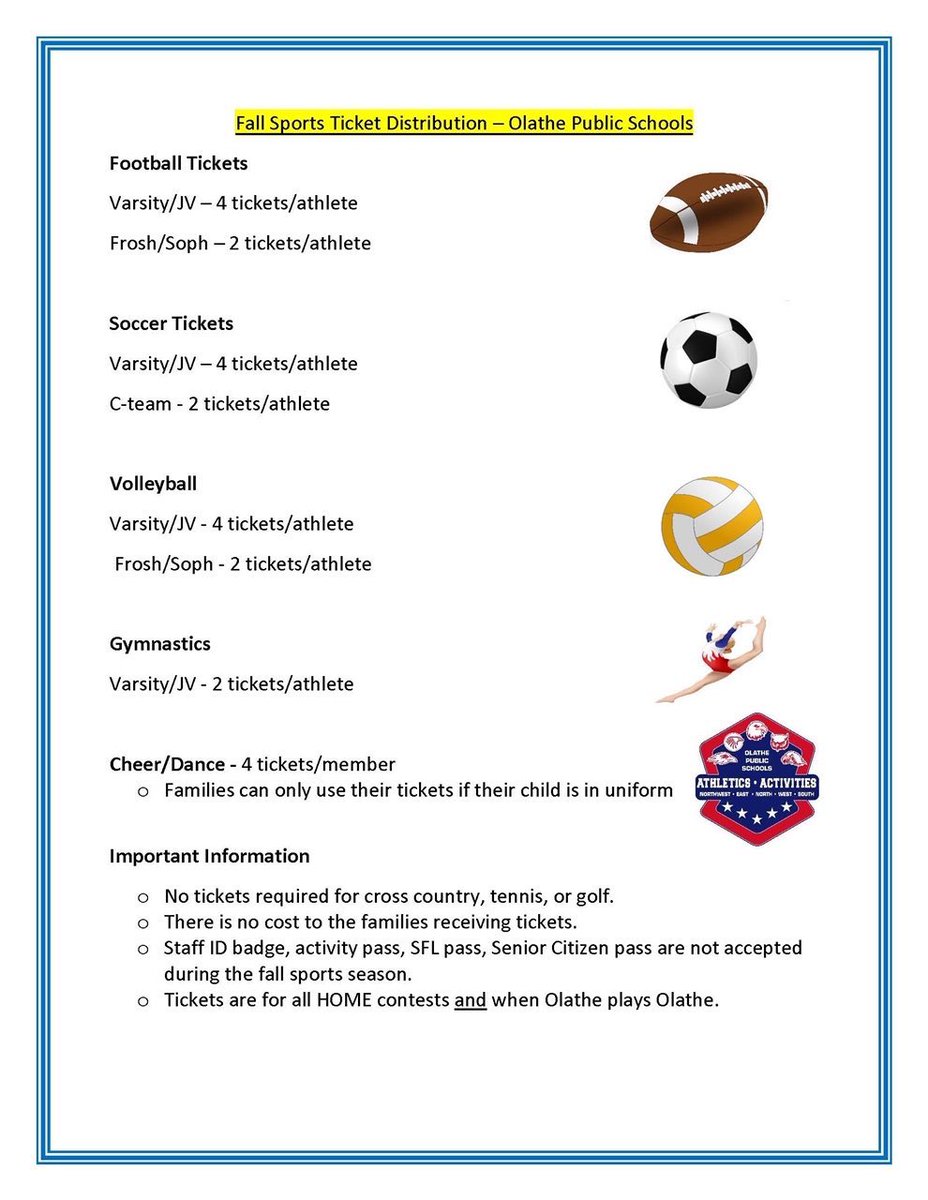 Owl Nation...reminder that only family members with passes will be admitted to athletic competitions.  Those passes will be distributed by coaches.  <a href="/OWNovacekOWLS/">Jay Novacek</a>
