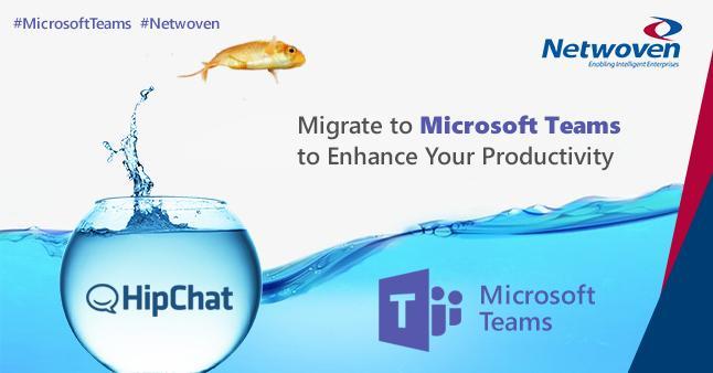 Netwoven's tweet image. How @Netwoven helped a large software company migrate from #HipChat to @MicrosoftTeams. Read the customer story lnkd.in/gkbhEEp
