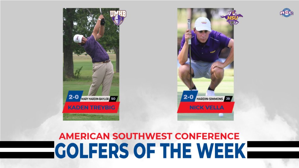 ASC_sports's tweet photo. MGOLF | @CruSports Kaden Treybig and @HSUAthletics Nick Vella selected as ASC Co-Men's Golfer of the Week https://t.co/j7JXFqfIaC #ASCgolf #d3golf https://t.co/WKCrqukMPg