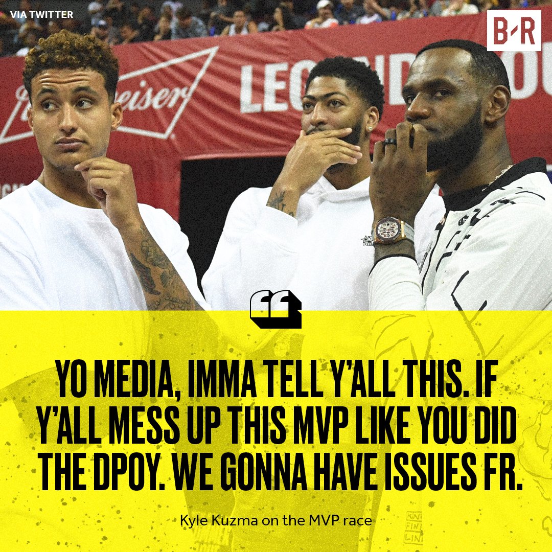 BleacherReport's tweet photo. 👀 @kylekuzma https://t.co/bWjYQaDADI
