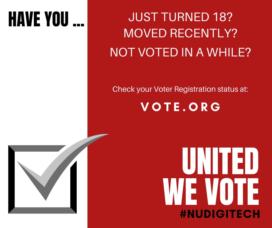 NudigiTech's tweet photo. If you are about to turn 18 this month,  there is no better way to celebrate your initiation into adulthood than registering to #VOTE. Make it a team event by including your friends and family. It's your... #UseYourVoice #SpeakOut https://t.co/jFM36boWPX https://t.co/m7G7uZg6Oe https://t.co/T2v4Ij4LSN