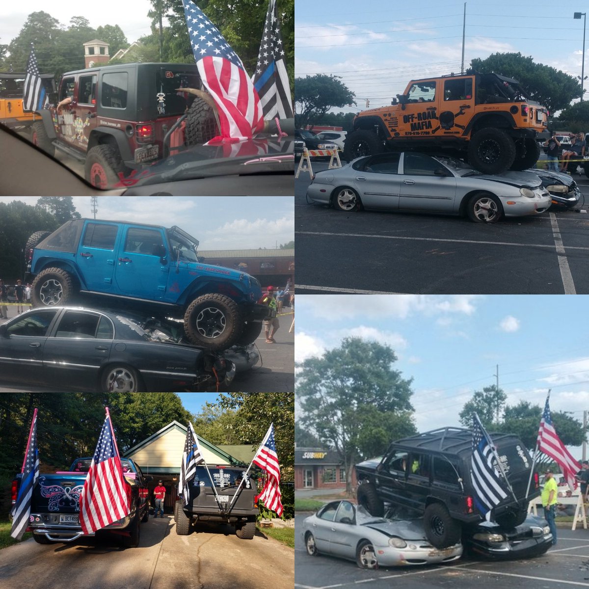 This Sunday 8am-12 noon Stars &amp; Strikes parking lot: 4 cars to be crushed this year by Off-Road MAFIA LLC Jeeps &amp; DW Campbell Tire &amp; Auto Service 6th Annual Car Show for <a href="/autismspeaks/">autism speaks</a> <a href="/AutismSpeaksGA/">AutismSpeaks-Georgia</a> !! 
instagram.com/p/CE7LCtUjy-g/…