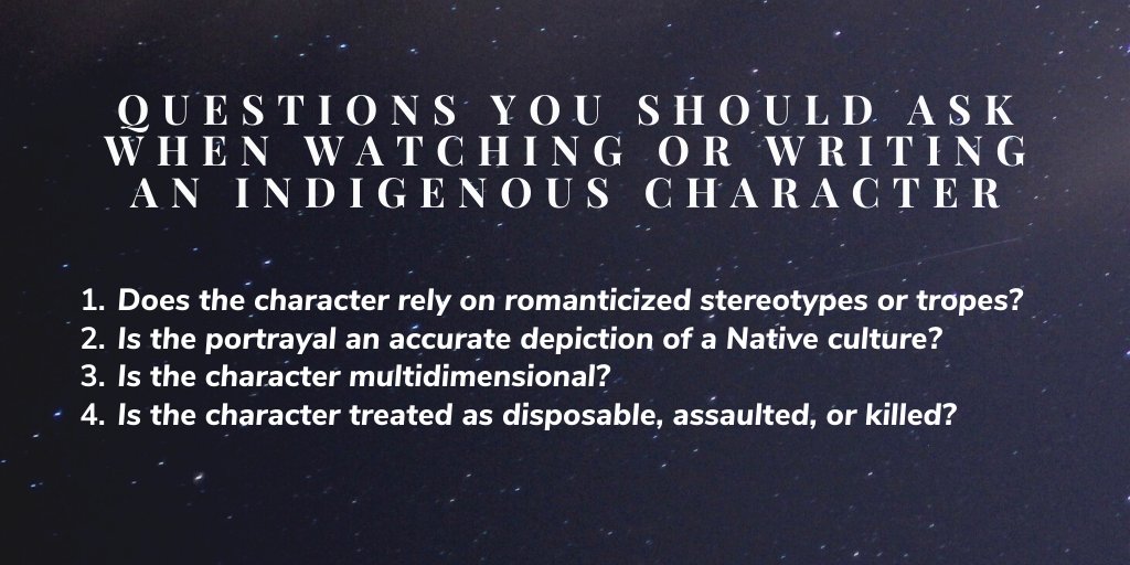 Here are 4 questions you should ask when watching or writing an Indigenous character.  #LovecraftCountry  