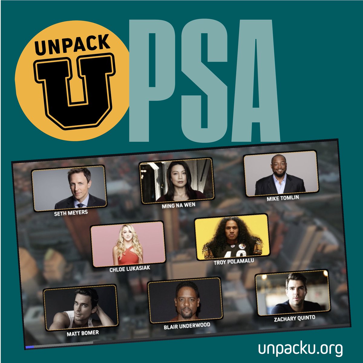 UnpackUpgh's tweet photo. Returning to school in the midst of a global pandemic really sucks. Unpack U is here to make it suck a little less! Our PSA will introduce you to the larger #UnpackU effort as we all navigate these uncertain times. Together or apart, we're here for you.
#unpackupgh https://t.co/2am4BRKxtK