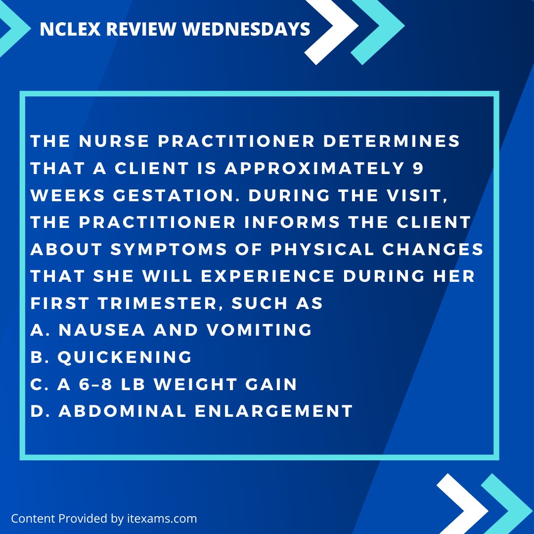 MichiganNSA's tweet photo. Take a moment to read these questions to help you review for the NCLEX 🧠🤔💡
Comment down below any topics you would like us to review next week 🙋‍♂️🙋
Also comment your answers below !
#NCLEXreviewwednesdays #nclexprep #nclexreview https://t.co/wuW4zgCgIh