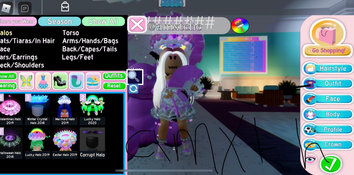amxtehe's tweet photo. ♡︎ Huge Royale High Halos&amp; Nfr Giraffe To Start Off My Account ♡︎

!! WHATEVER HALO I HAVE IN MY INVENTORY AND NFR GIRAFFE GIVEAWAY !!

Rules: 
Follow 
Retweet 
Like 
Cmmt User and ANY Halo You Want
Tag 1 Of Ur Bffs 

* No Extra Entries *

Ends : September 20th https://t.co/qoE9khmg1z