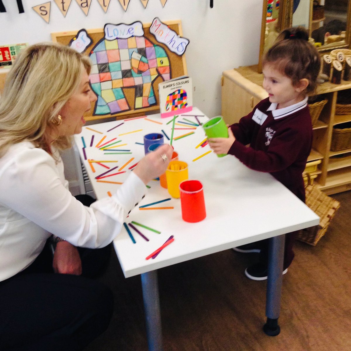 A wonderful first day at school for our new pre schoolers. @EdgeGrove #flourish #inquisitiveminds #earlyyears