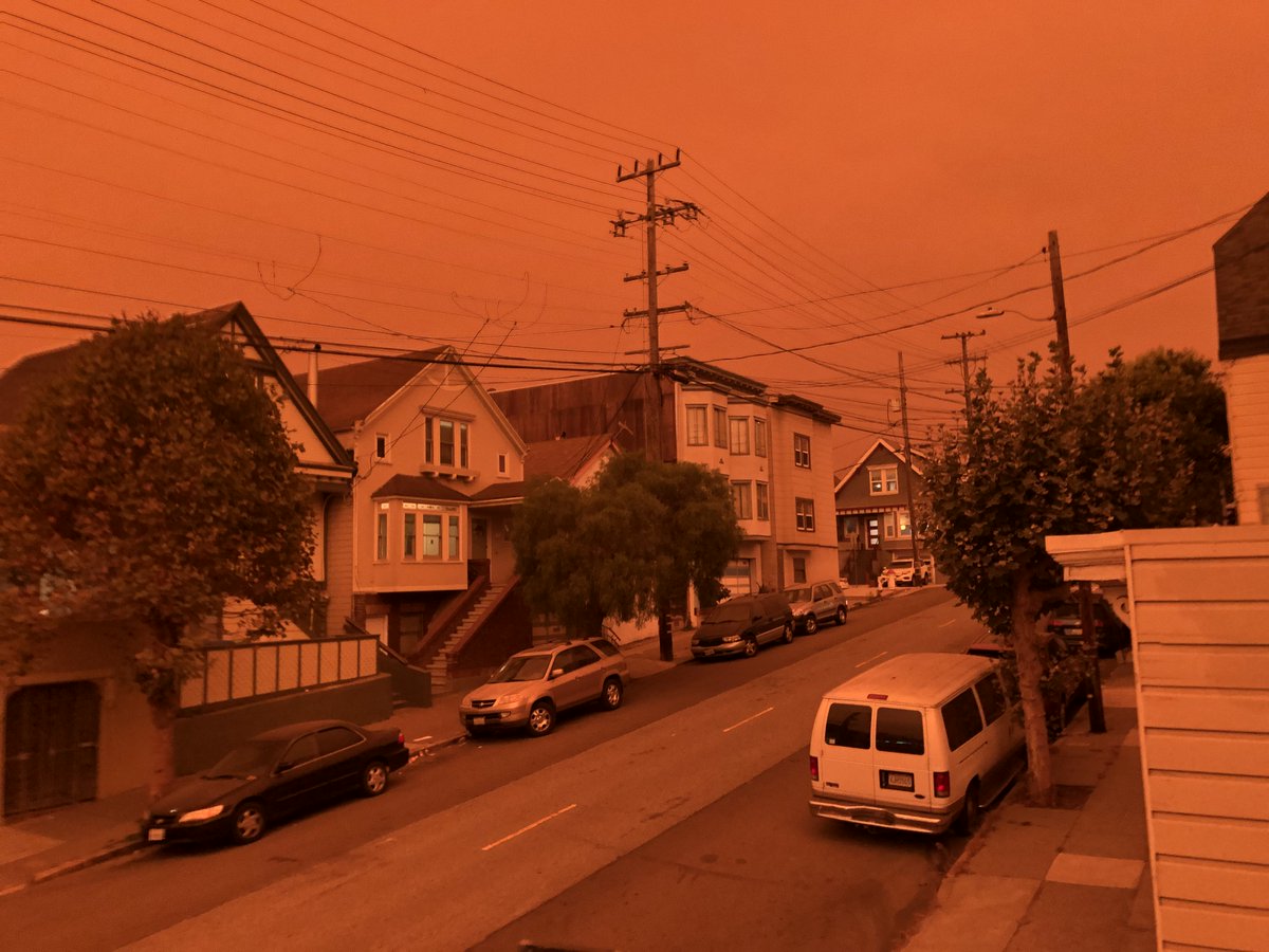 grenmar's tweet image. San Francisco 2020: consoling our 3 year old who was doing a very good job expressing what we were all feeling, "I want the sky to be blue!"