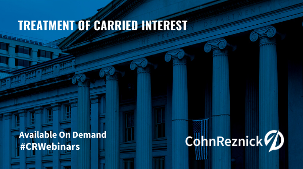 CohnReznick's tweet photo. Available On-Demand: The release of proposed regulations governing the treatment of “carried interest” still leaves unanswered questions. Our financial services team addressed top issues concerning the treatment of carried interest. #CRWebinars
https://t.co/4nRdnVnICm https://t.co/nLXAMaT9We