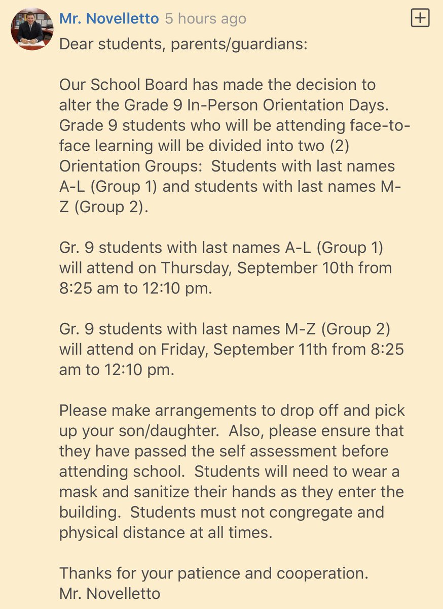 Orientation Details!