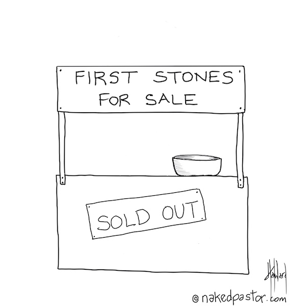 nakedpastor's tweet photo. "First Stones Sold Out!" (This is Part 2 from this mornings. You can see it in my earlier feed.) Some are using this to support @JenHatmaker and I think they're right to do so. #jenhatmaker https://t.co/v6L8f0WR3T