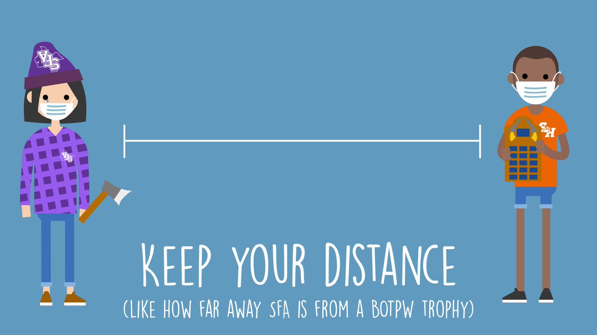 SamHoustonState's tweet photo. Remember to practice social distancing, #Bearkats! https://t.co/EZ1gfLBx3Q
