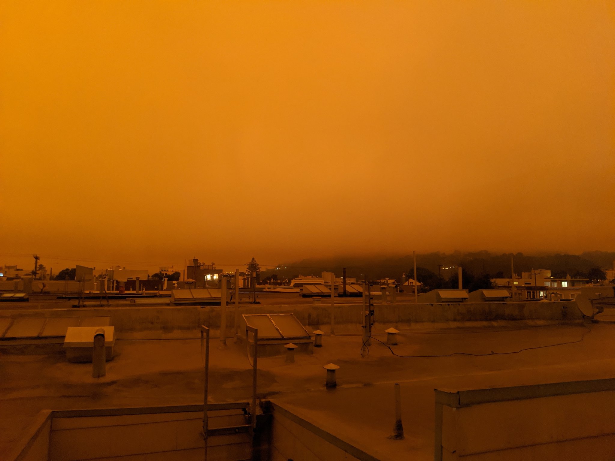 Apocalyptic Orange Sky