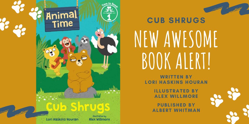 HalleeAdelman's tweet photo. Ready for another awesome new book? Check out #lorihaskinshouran #alexwillmore @AlbertWhitman #cubshrugs #teamaw #awteam https://t.co/xUTZ0o9bAA