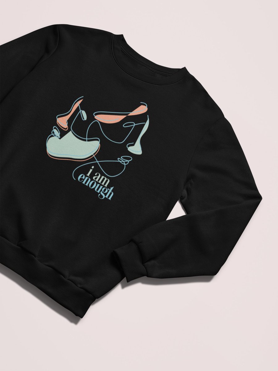 sansyous's tweet photo. ‼️NEW COLLECTION‼️

To help bring awareness to suicide prevention, Sandy wanted to give you a design that reminds the person wearing it and those reading it that YOU ARE ENOUGH. 

#Earpers - a nod to y’all with the I AM HERE design (heart written by Dom!)😊 https://t.co/mjcn4kB1hm