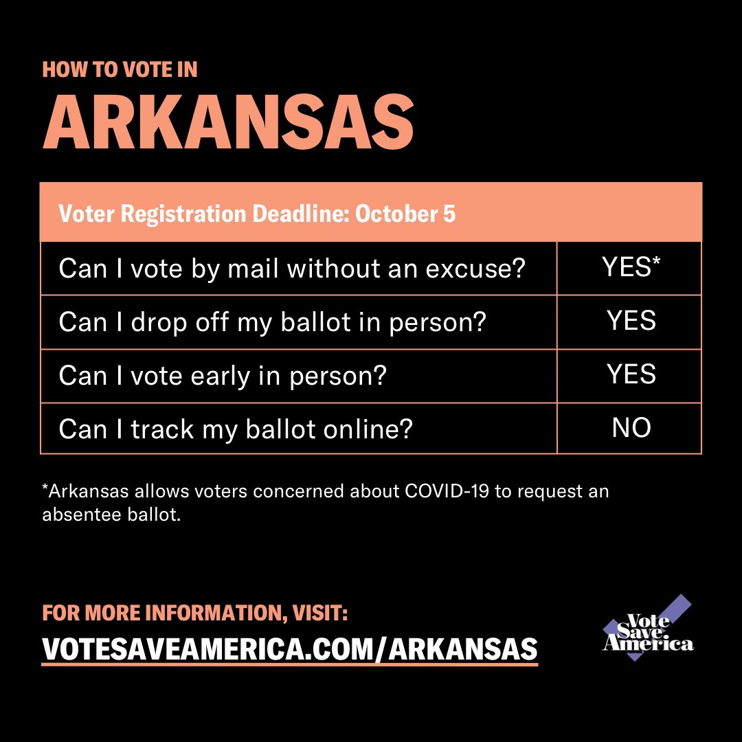 Arkansas  http://votesaveamerica.com/arkansas 