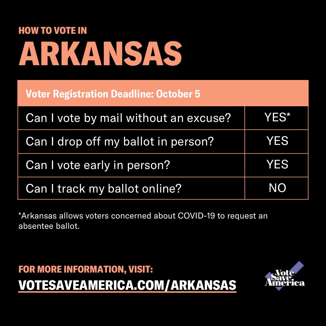 Arkansas  http://votesaveamerica.com/arkansas&nbsp;