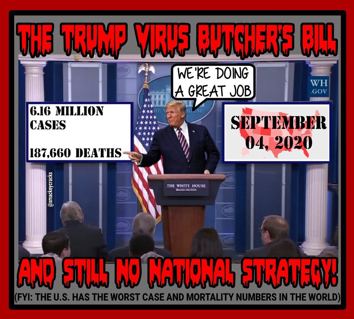 bekindhavehope's tweet photo. Should I consider myself lucky to have never caught the evil #StrenuousFlu @potus spoke about?

What an #45SHOLE 🤬

@potus lies and doesn’t want to cause a panic, as Americans watch 200-400k people DIE?!

@gop wanted it this way.

Let that sink in. #VoteBlue 

#ResignNowTrump https://t.co/rDnCQ3DljC
