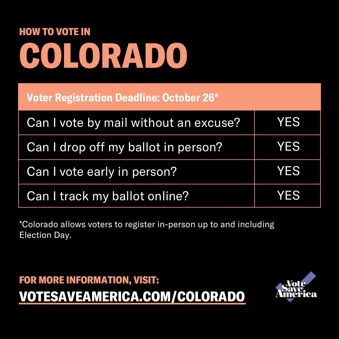 Colorado  http://votesaveamerica.com/colorado 