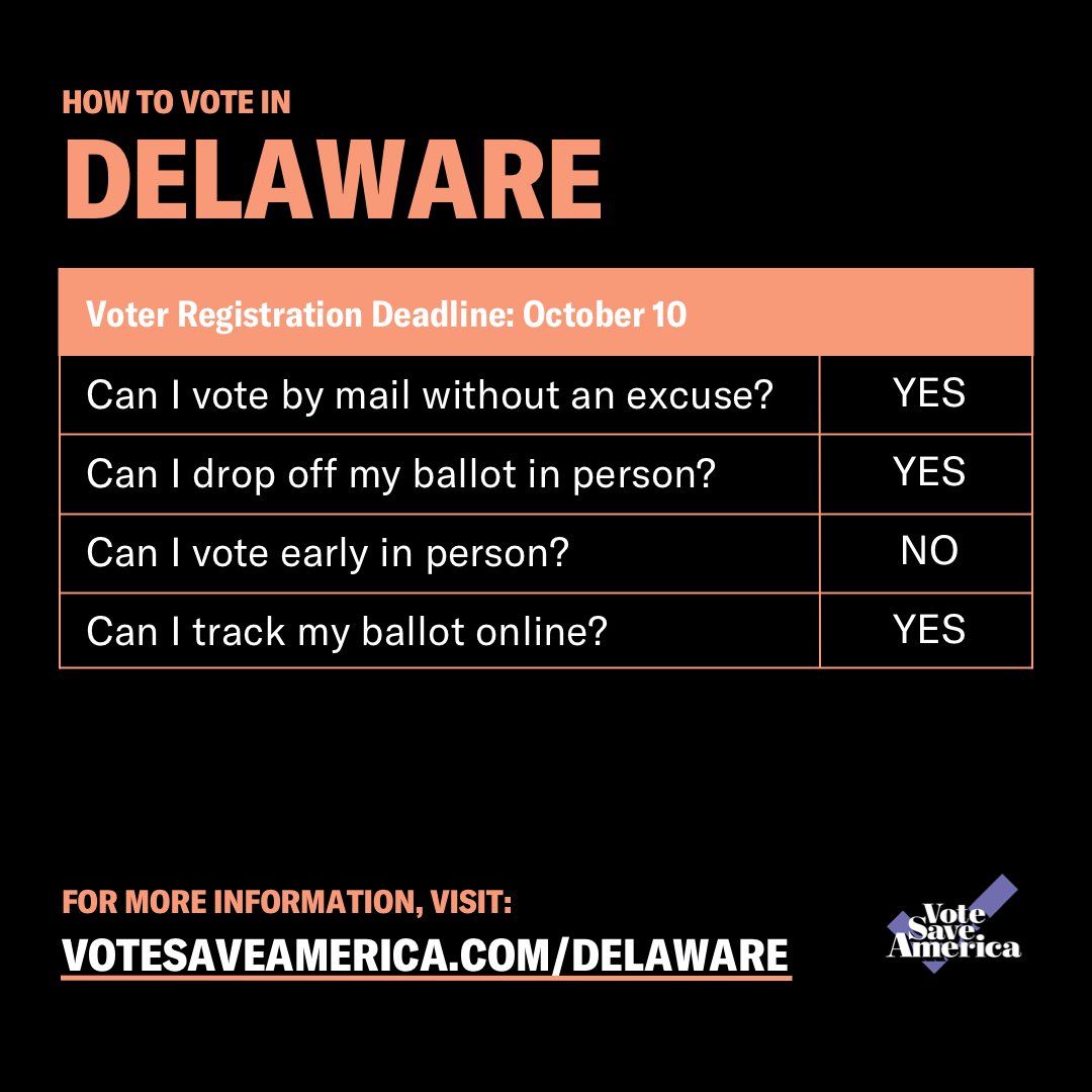 Delaware  http://votesaveamerica.com/delaware&nbsp;