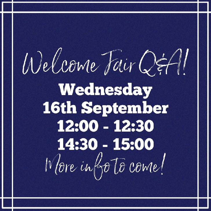 BCUCheerleading's tweet photo. Join our Welcome Fair Q&amp;A on Wednesday 16th September!
More info to come over the next week, hope to see you there💙🐯 https://t.co/Yv1DXQOhdf