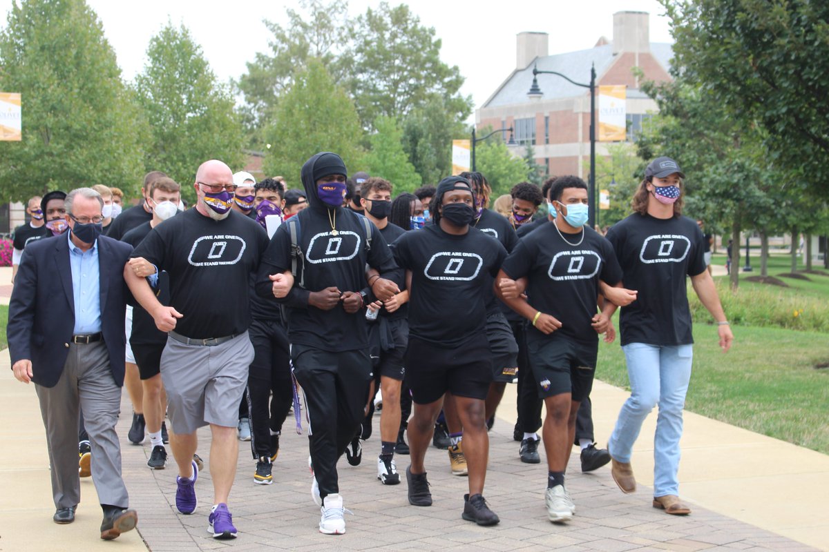ONUAthletics's tweet image. Here are a few pictures from the Unity March led and initiated by @ONAZFootball  and they were joined by student-athletes from all of the athletic teams and the student body at ONU. The theme of the Unity March was #WeAreOne,  #WeStandTogether, and #FAMiLY.