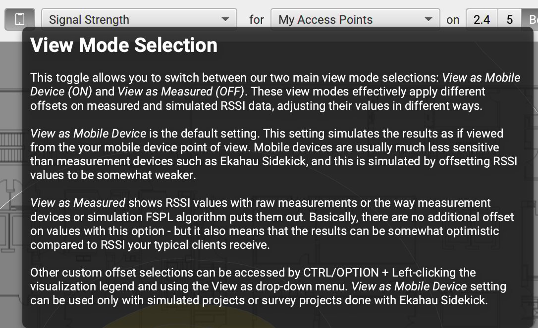Make sure you understand what this <a href="/ekahau/">Ekahau</a> Pro feature does - super powerful, easy to misunderstand. Also, option click the legend for more device offsets!