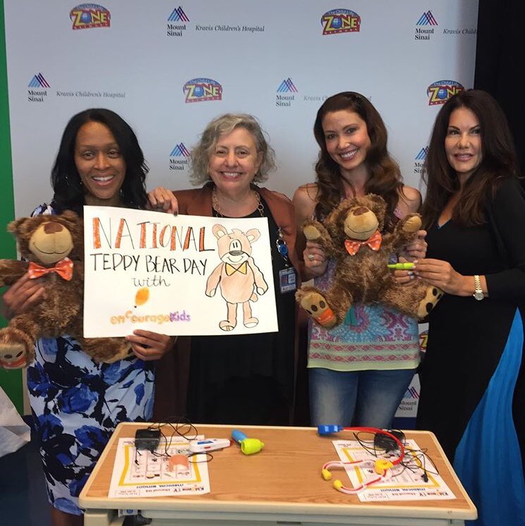 Today is National Teddy Bear Day and Teddy’s Birthday. Celebrate with us all month long and donate $35 so hospitalized children can receive a Teddy. <a href="/ShannonElizab/">Shannon Elizabeth</a> <a href="/michelehtweets/">Michele Hall</a> #teddybear #encouragekids #indrapr encourage-kids.org/teddys-birthday