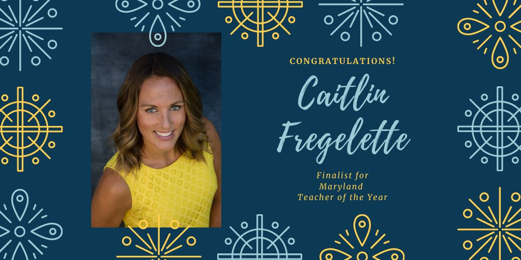 calvertnet's tweet image. Congratulations to Caitlin Fregelette, one of seven finalists for Maryland Teacher of the Year! @THECalvertHigh