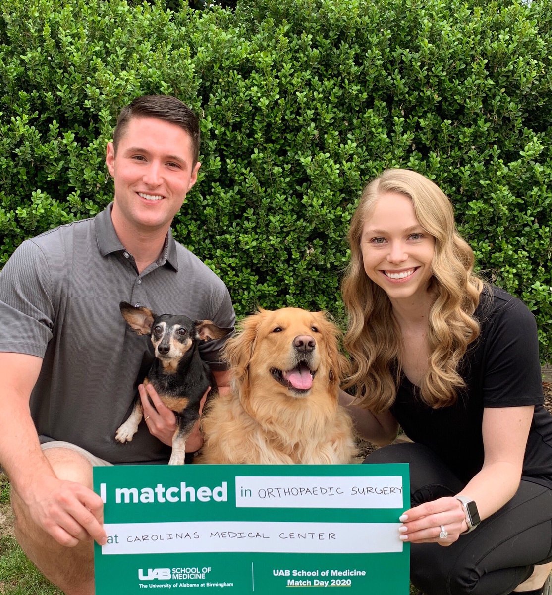 CMC_OrthoRes's tweet photo. Welcome to our PGY1 Alex Dombrowsky UG:Alabama Med: UAB
Hometown: Huntsville, AL
Achievements: 1st Place Oral Presentation at UAB Medical Student Research Day
Fun Fact: I got married in October of last year and my wife’s name is also Alex! https://t.co/OvXPdhK2IQ