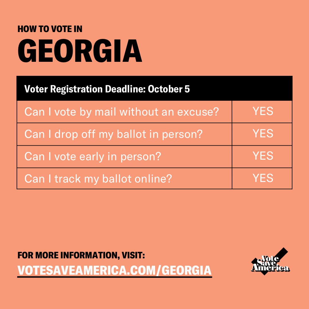 Georgia  http://votesaveamerica.com/georgia 
