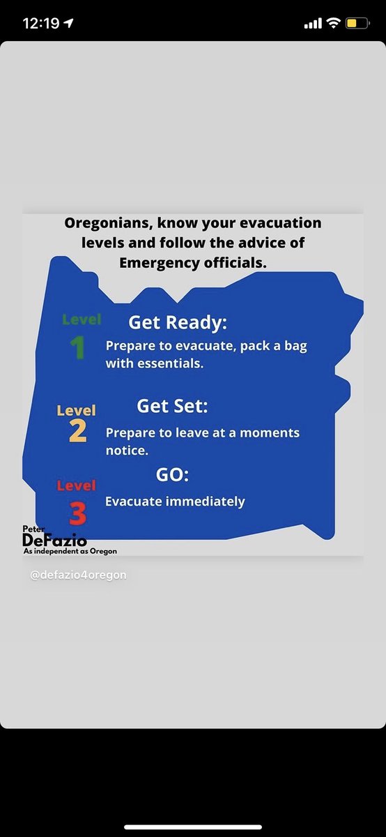 TriciaCarty2's tweet photo. If you are at level 1 or 2, PLEASE take it seriously and do everything you need to. When you don’t evacuate ASAP you are putting yourselves and the firefighters who have to come get you more at risk. https://t.co/DHvBE23UXu