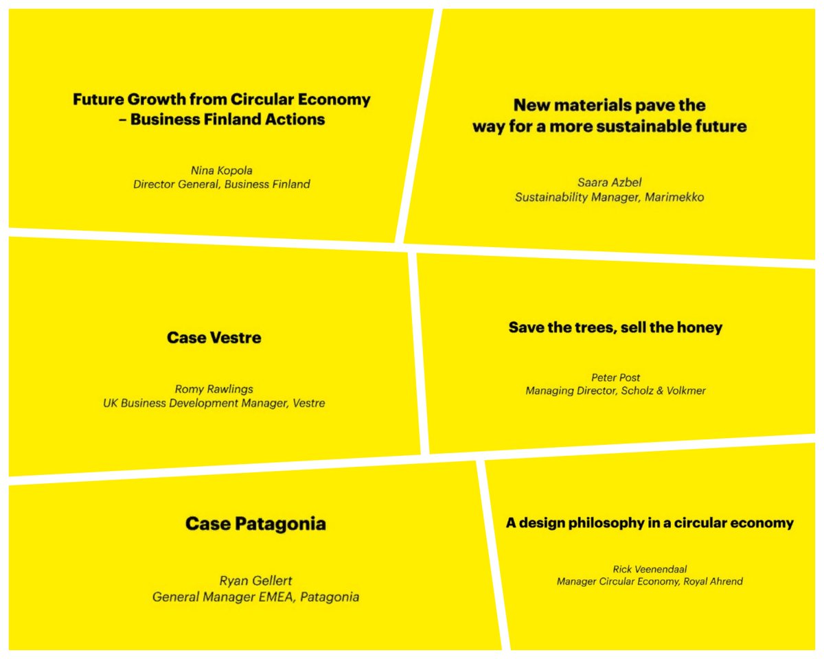 EcoDesignCircle's tweet photo. Strategic design - future customers' needs - against hostile design - all you need is ownership - the city is our lab - timeless design - How to start a #CircularBusiness?
Today's #DesignForumTalk was full of inspiration! Thankyou @Design_Forum & guests!
https://t.co/1VFqP3BvrI https://t.co/sKBlsSThER