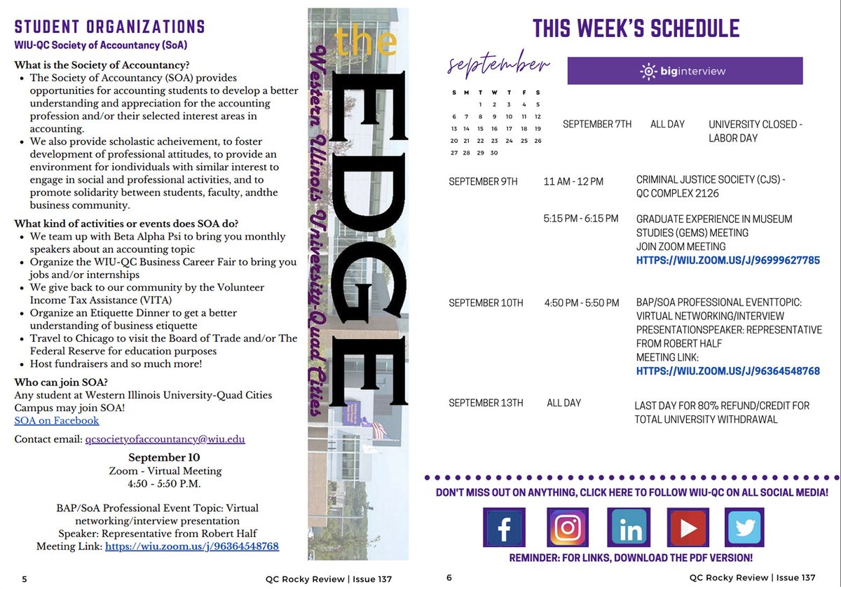 WIUENGR's tweet photo. Have you seen this week's Rocky Review? Check it at https://t.co/xAlZVRY0rZ #wiuengineering https://t.co/5SqaQ6Sy8y