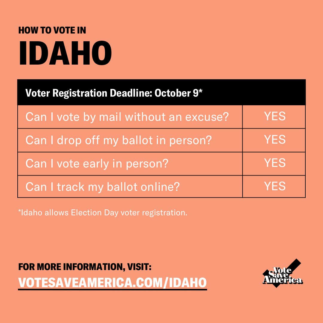Idaho  http://votesaveamerica.com/idaho 