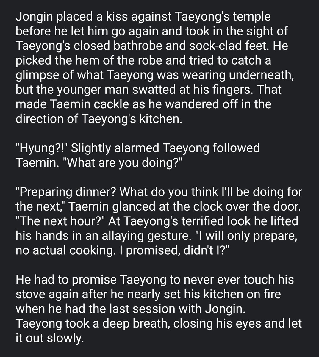 gusulanbaby's tweet photo. #wipwednesday with my CamboyAU
#KaiYong #Taemnini #TaeKai
Endgame will be #BaekYong or how @cactus_hate_you and I call them fondly: #TaeBae
#TaeBaeCamboyAU https://t.co/DkGVWWthiy
