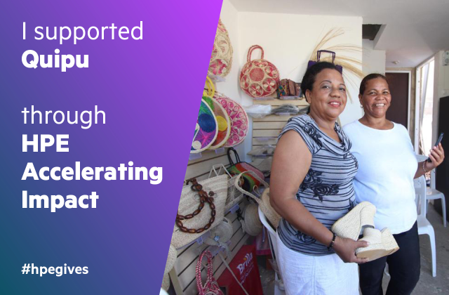 andyplb9's tweet photo. I supported @quipumarket through HPE Accelerating Impact #HPEGives https://t.co/0ASwfq9v6a https://t.co/omBdWyi2s1