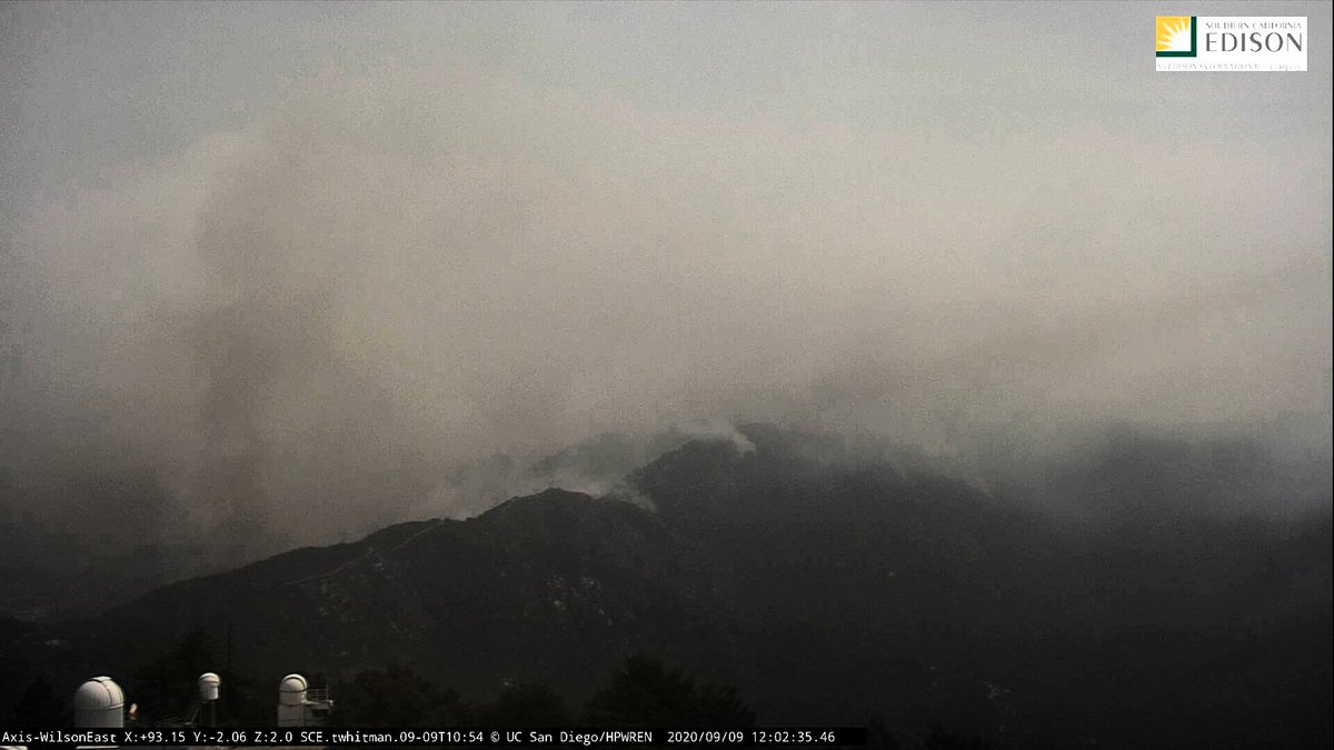 This is from the Mount Wilson camera. Seems to match activity elsewhere.  #BobcatFire