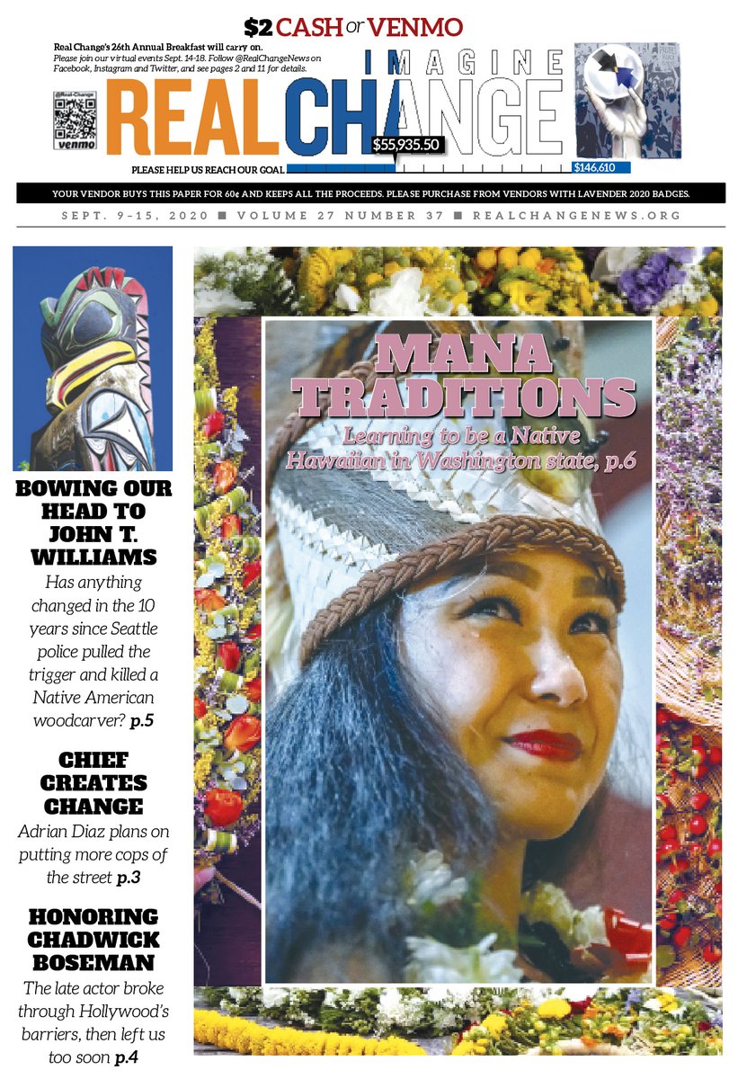 RealChangeNews's tweet photo. New issue of Real Change is available for purchase today for only $2, cash or Venmo! #RealChange #RealChangeNews #Seattle. And join us next week for our Imagine Change event. #RealChangeImagines #RealChange26 https://t.co/RVq82R048w