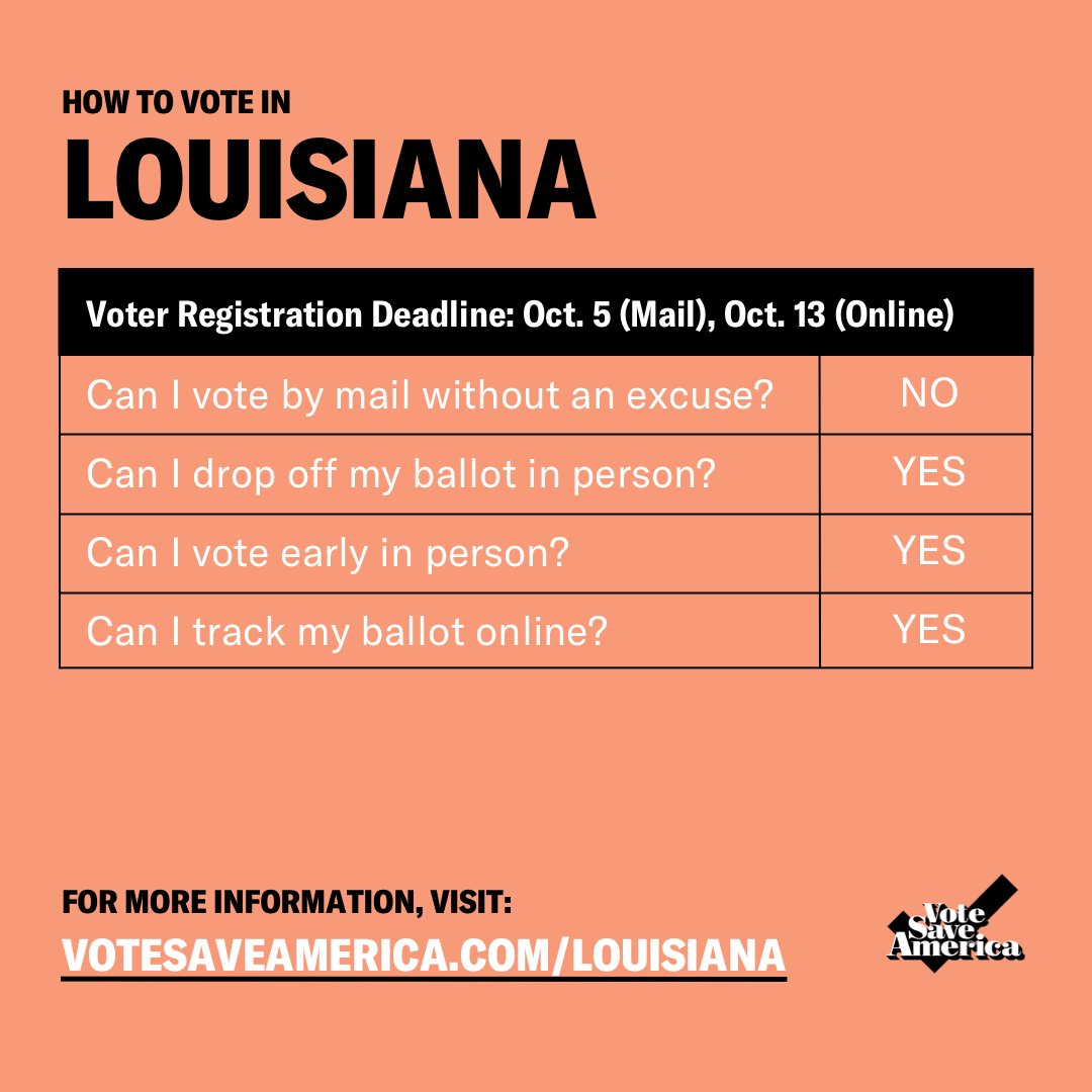 Louisiana  http://votesaveamerica.com/louisiana&nbsp;