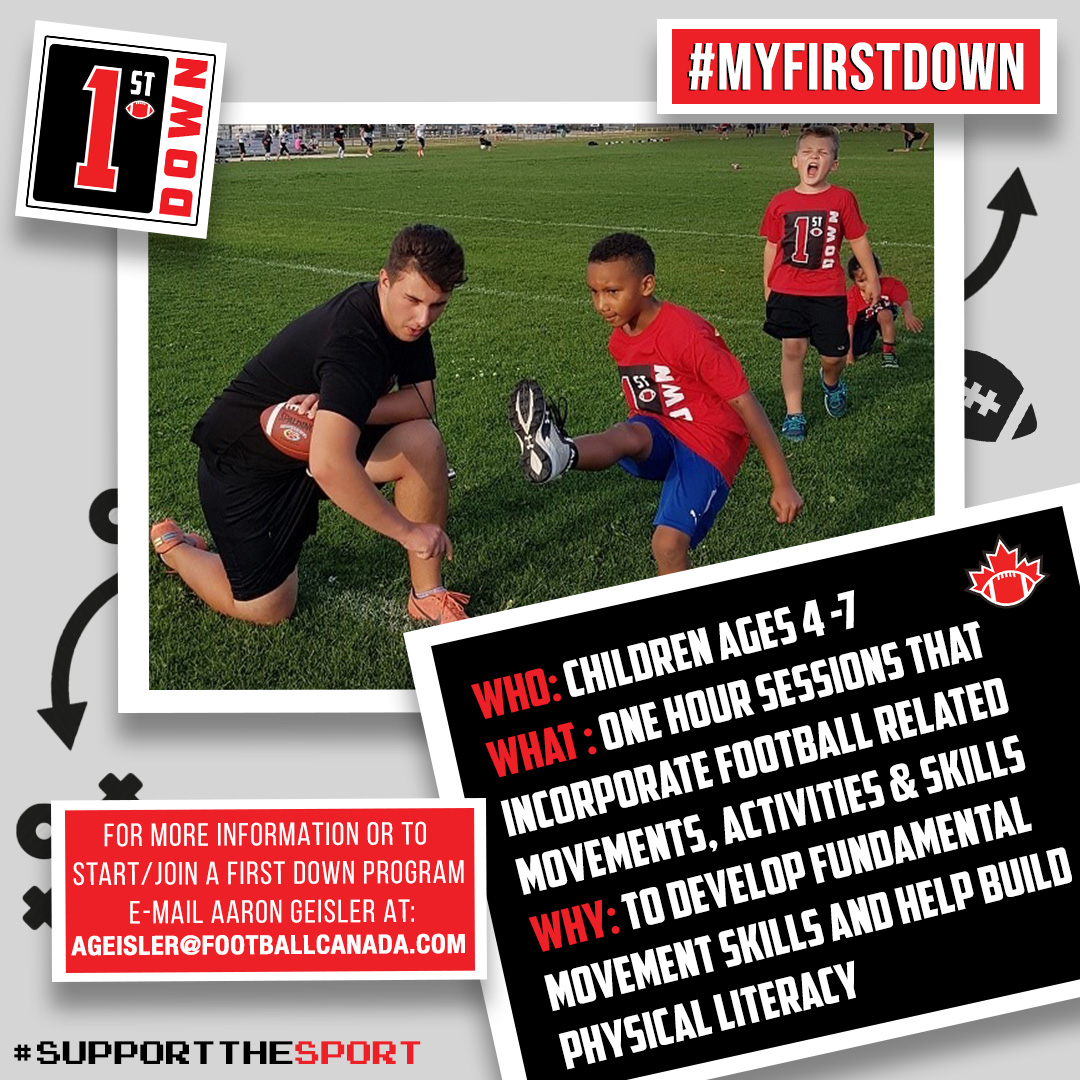 FootballCanada's tweet photo. Football Canada's First Down program provides a fantastic opportunity to introduce youth to the fundamentals of football 🏈
Interested in starting/joining a program in your area? Send us a DM or visit ➡️ https://t.co/1HalXD8uIx
#MyFirstDown https://t.co/h6lTYzyPAT
