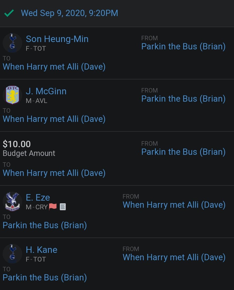 PeopleDraft's tweet photo. And the trading has begun 🔄 💥
Faab involved too. We've barely had a chance to start using it and it's already changing hands.
Which side do you like?
@FantraxEPL https://t.co/VEALiWkWa0