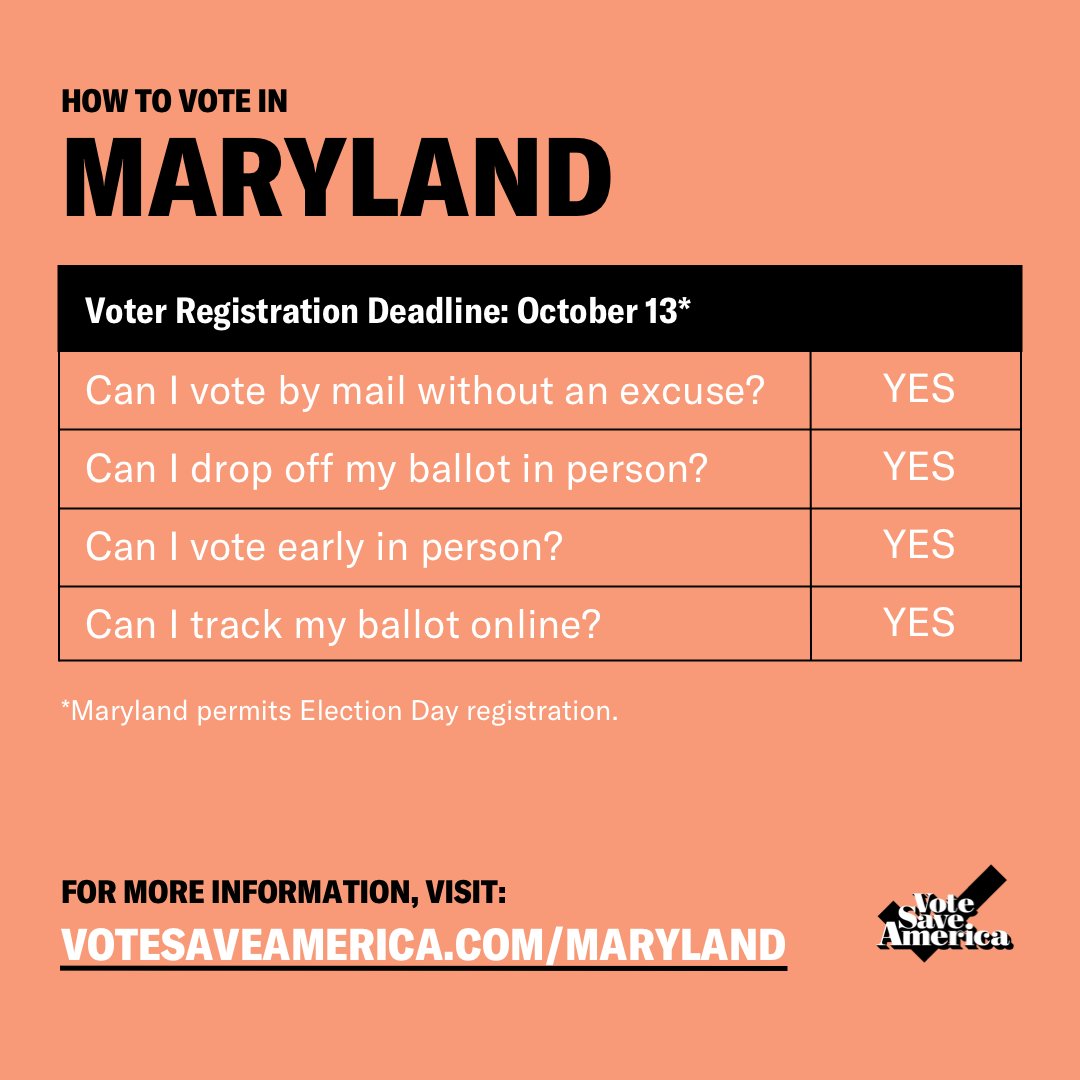 Maryland  http://votesaveamerica.com/maryland&nbsp;