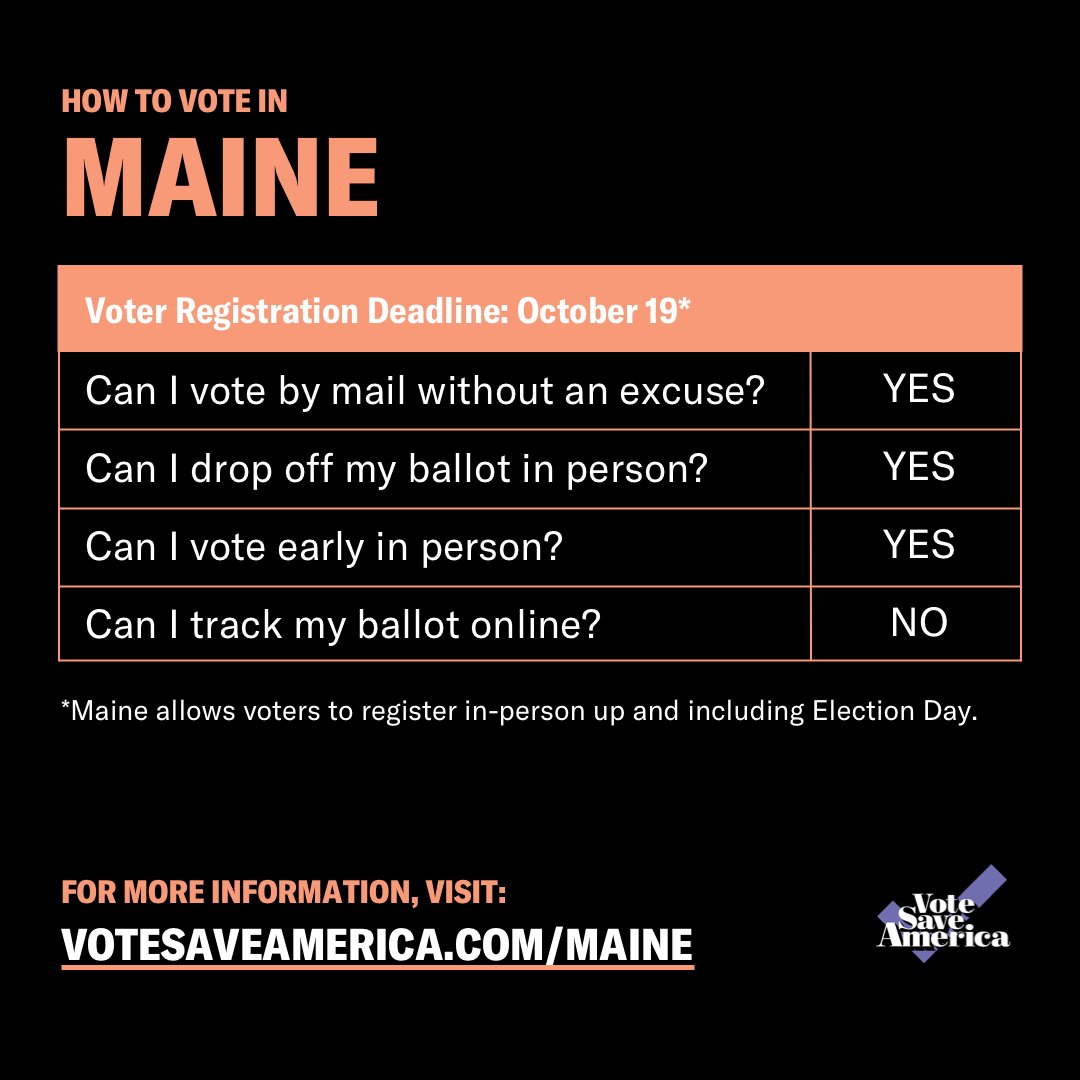 Maine  http://votesaveamerica.com/maine 