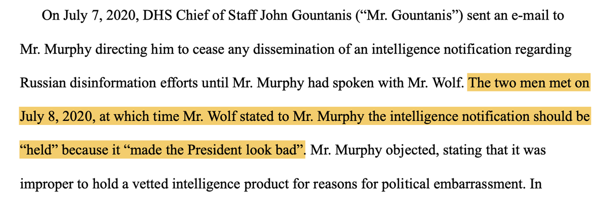 The intelligence notification about continued Russian attacks on the United States was to be "held" because it made Trump look bad.(IF RUSSIA IS A "HOAX," WHY DO WE NEED TO HOLD BACK INTELLIGENCE ABOUT IT, OUT OF CURIOSITY? )