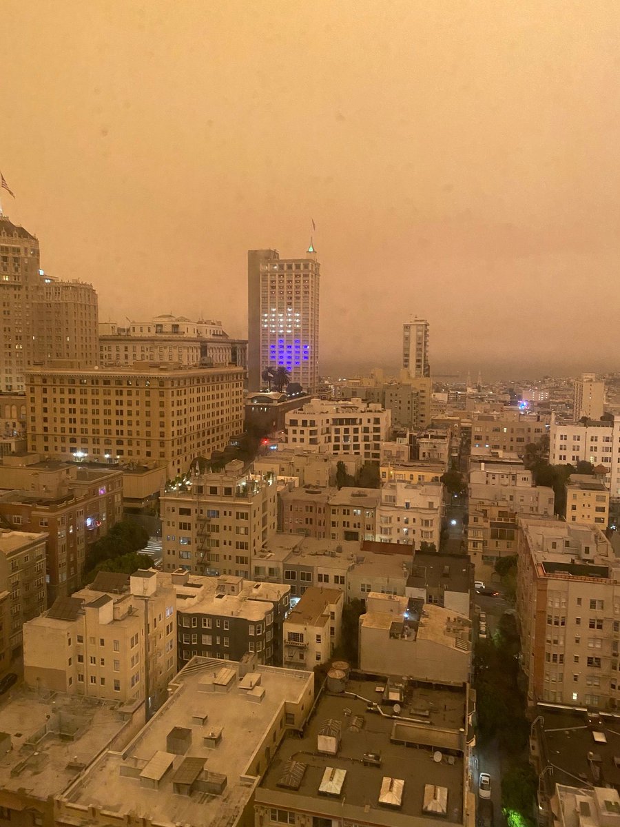 drloev's tweet image. Where did Alcatraz go? This photo was taken from our office this morning at around 10am. Our hearts and thoughts go out to all of those individuals fighting the fires and that have been impacted by the fires. #drloev #Sanfrancisco #CAWILDFIRES #justsmiles
