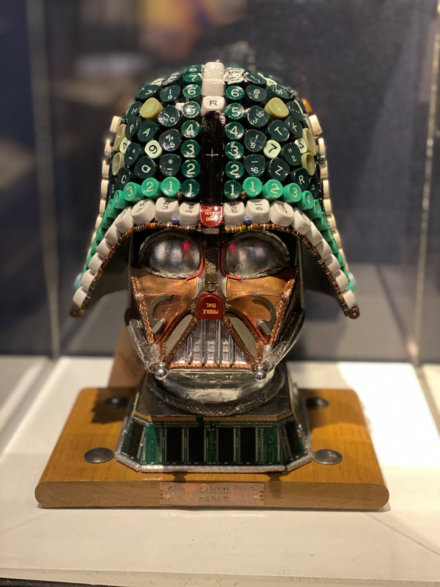 #BelieveItorNot Artist Gabriel Dishaw of Fishers, Indiana, made this replica bust of Darth Vader entirely with parts from recycled adding machines, typewriters and computers!⁠ 
What's the coolest thing you've ever created out of recycled materials?!