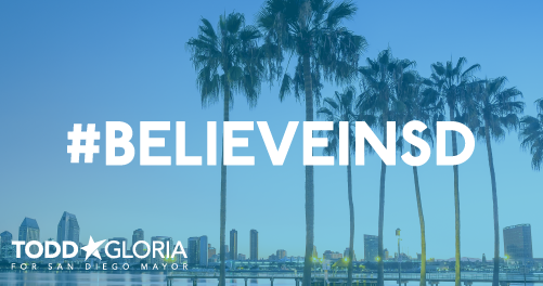 ToddGloria's tweet photo. Together, we can make history, unite our city, and work to make progress for our people and our neighborhoods. I will be a mayor who works for all of us, Join me in creating a better future for San Diego. #believeinSD #forallofus https://t.co/QX9t9tiNCm