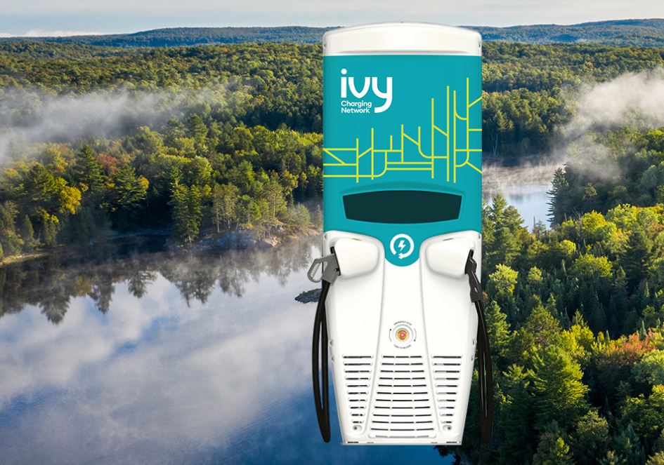 opg's tweet photo. The future is electric. With @ivycharge, we’re building Ontario’s largest, most connected EV fast-charger network. Meet Ivy: https://t.co/BrCRRwPKBj #WorldEVDay https://t.co/9faWcdXhyN