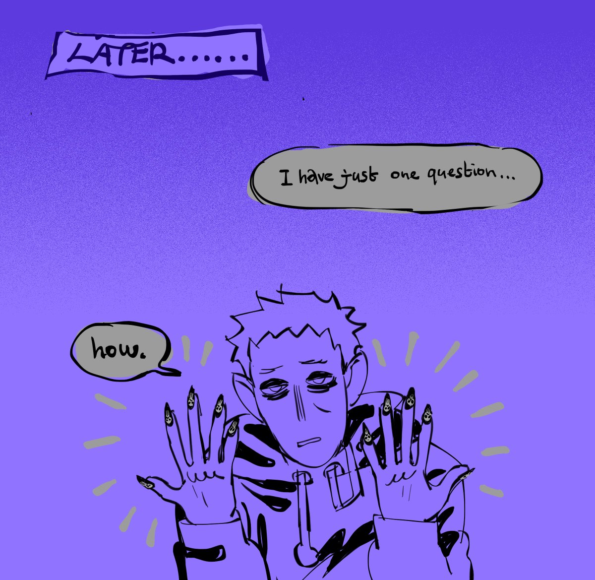 NO THOUGHTS.... just lloyd and georgi 